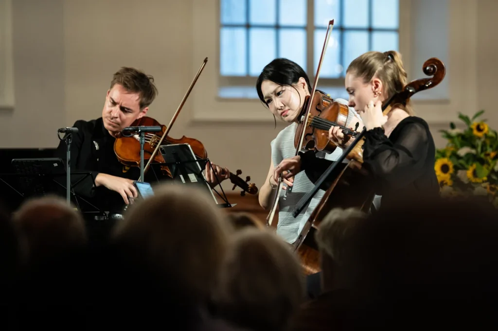 Konzert 09.09. – v.l.n.r. Matthew Lipman, Haesue Lee, Luka Coetzee